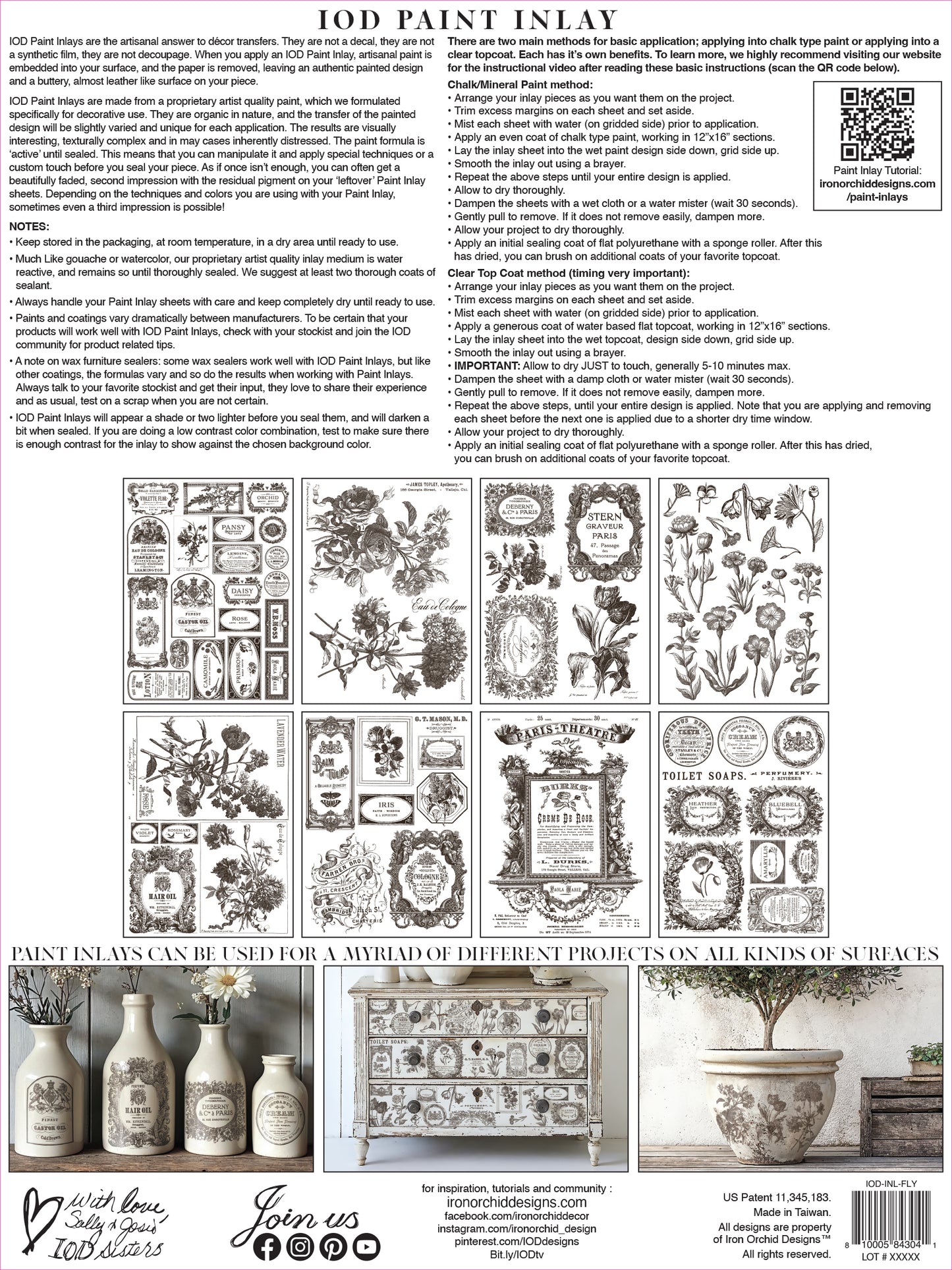 Floriography Iron Orchid Designs Paint Inlay