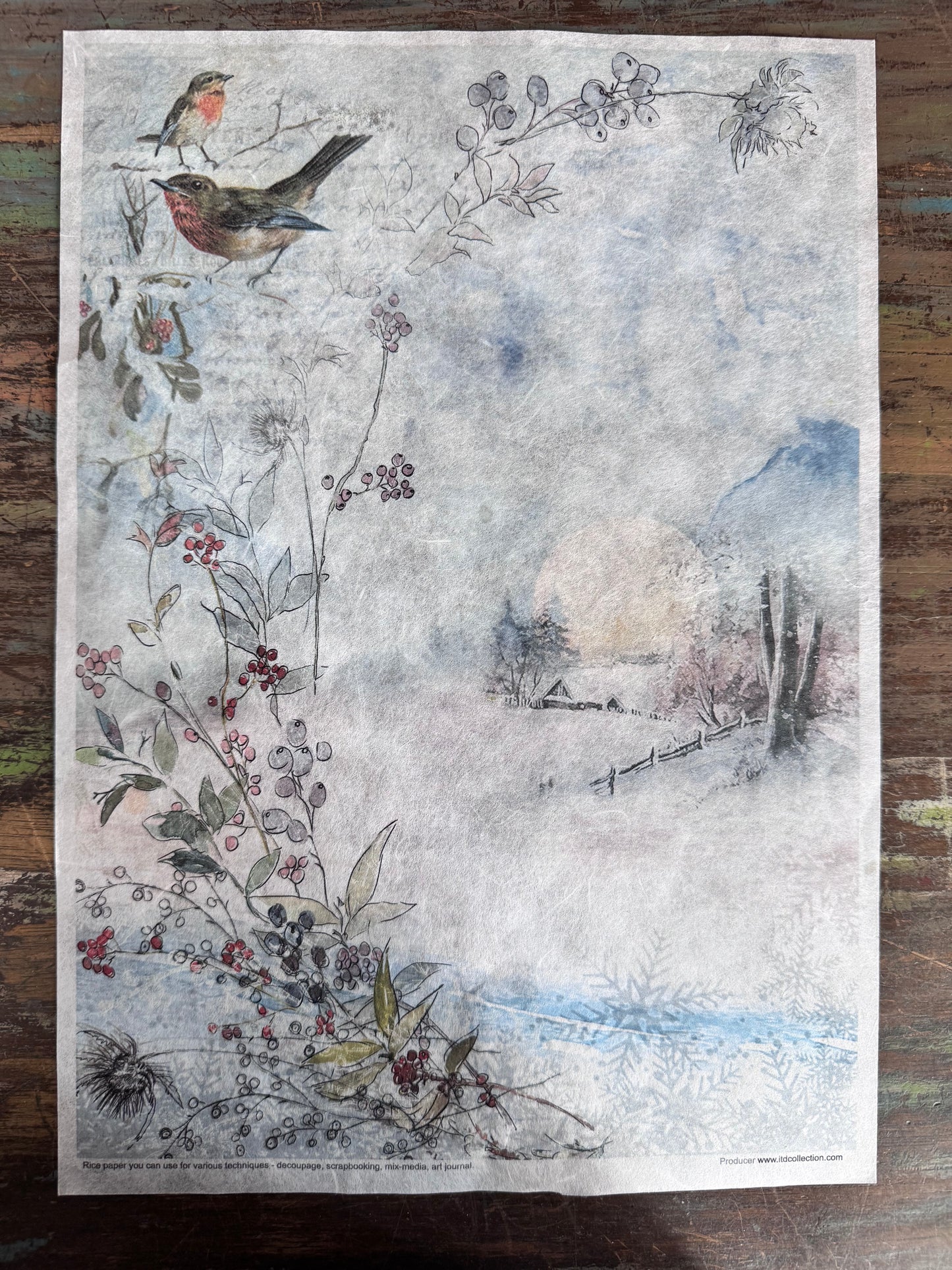 Decorated with Frost ITD Collection Rice Paper Designs