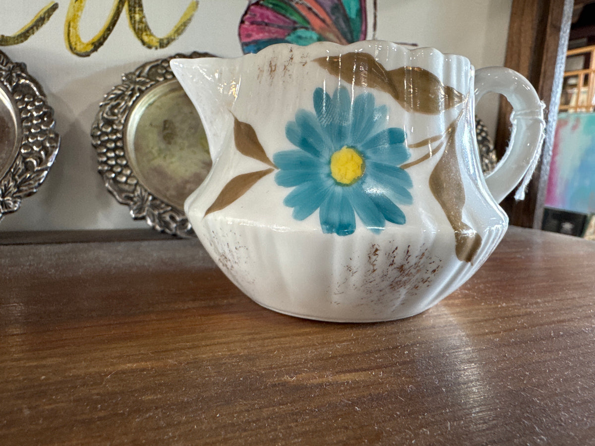 Vintage Ceramic Painted Floral Creamer