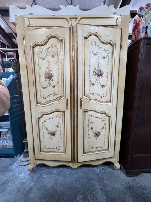 18th Century hand Painted French Armoire