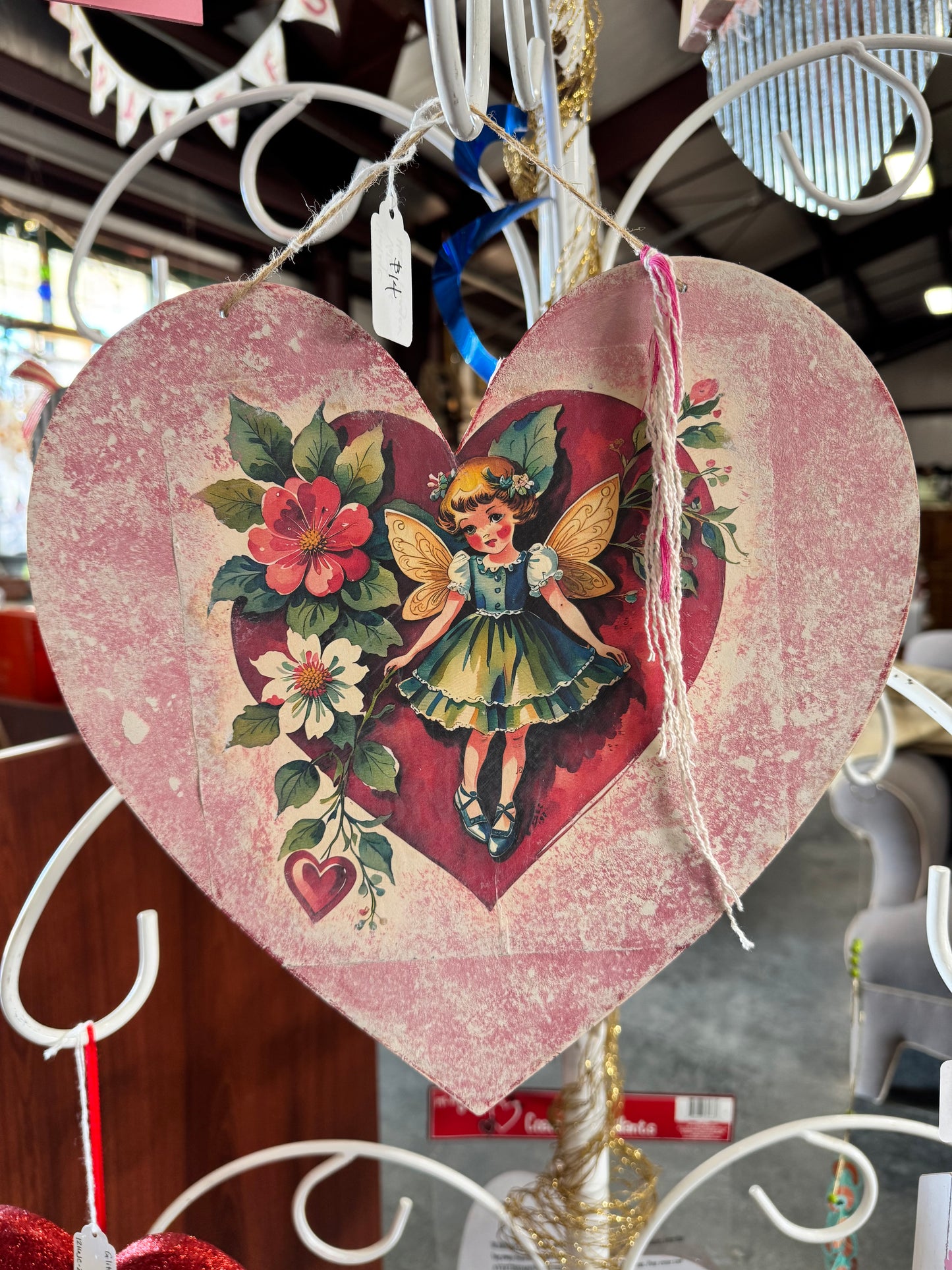 Vintage Valentine Heart Hangar