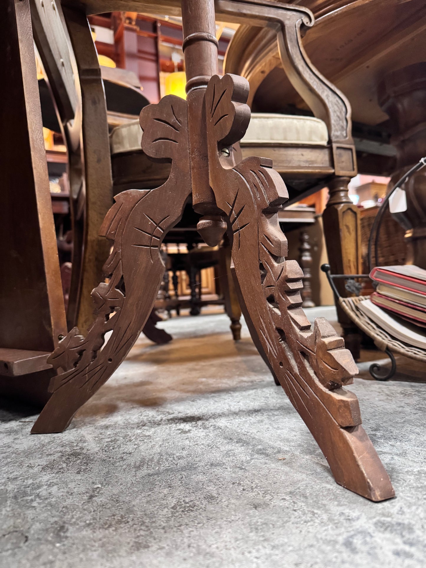 Victorian Walnut Plant Stand