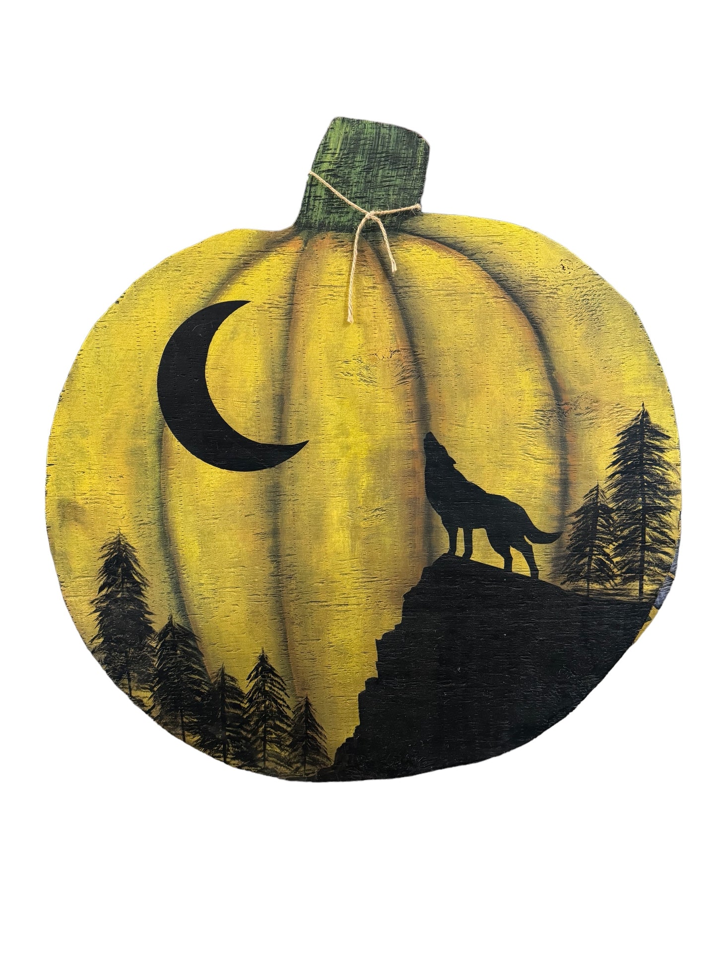 Hand painted wooden pumpkins