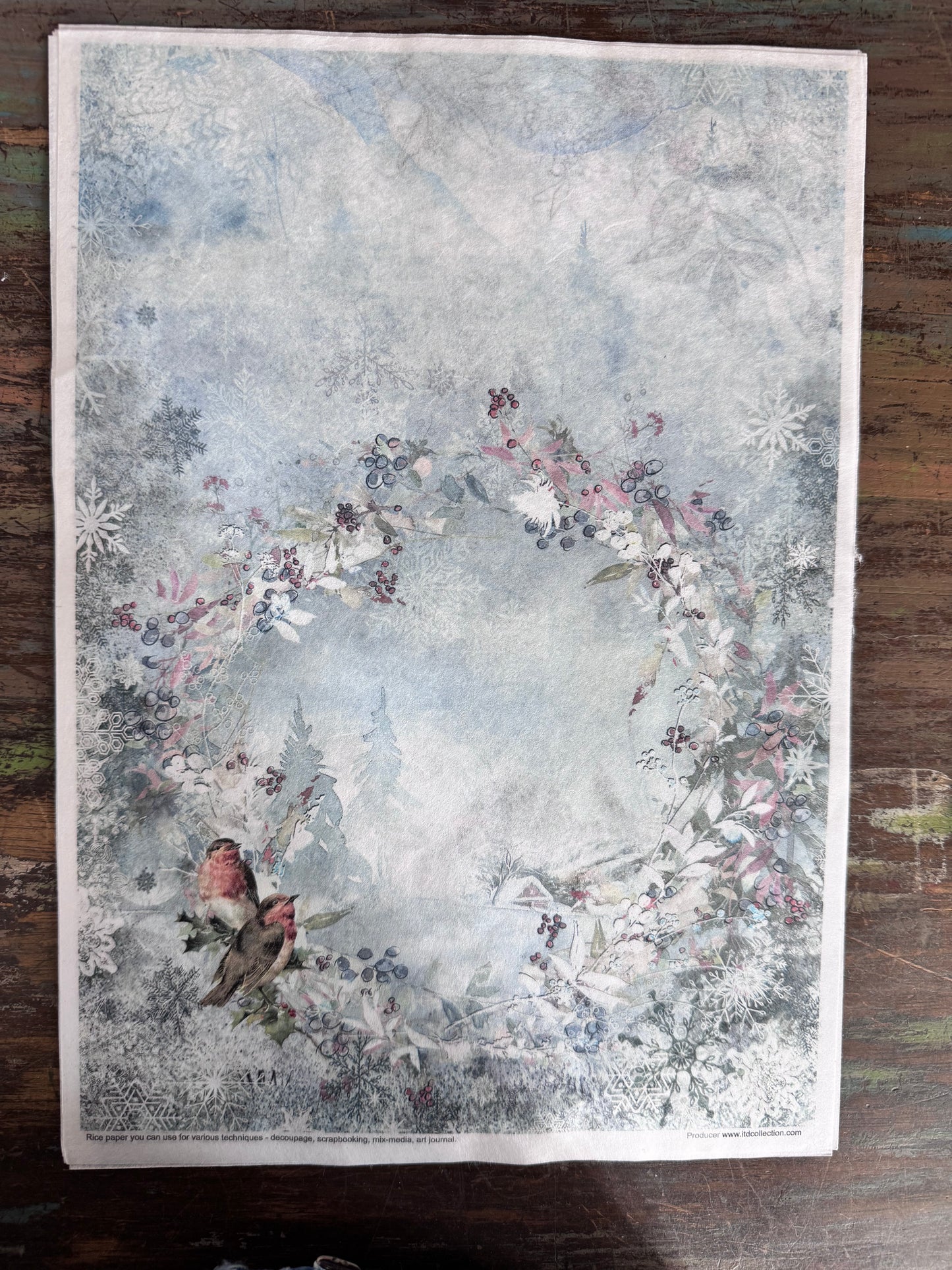 Decorated with Frost ITD Collection Rice Paper Designs