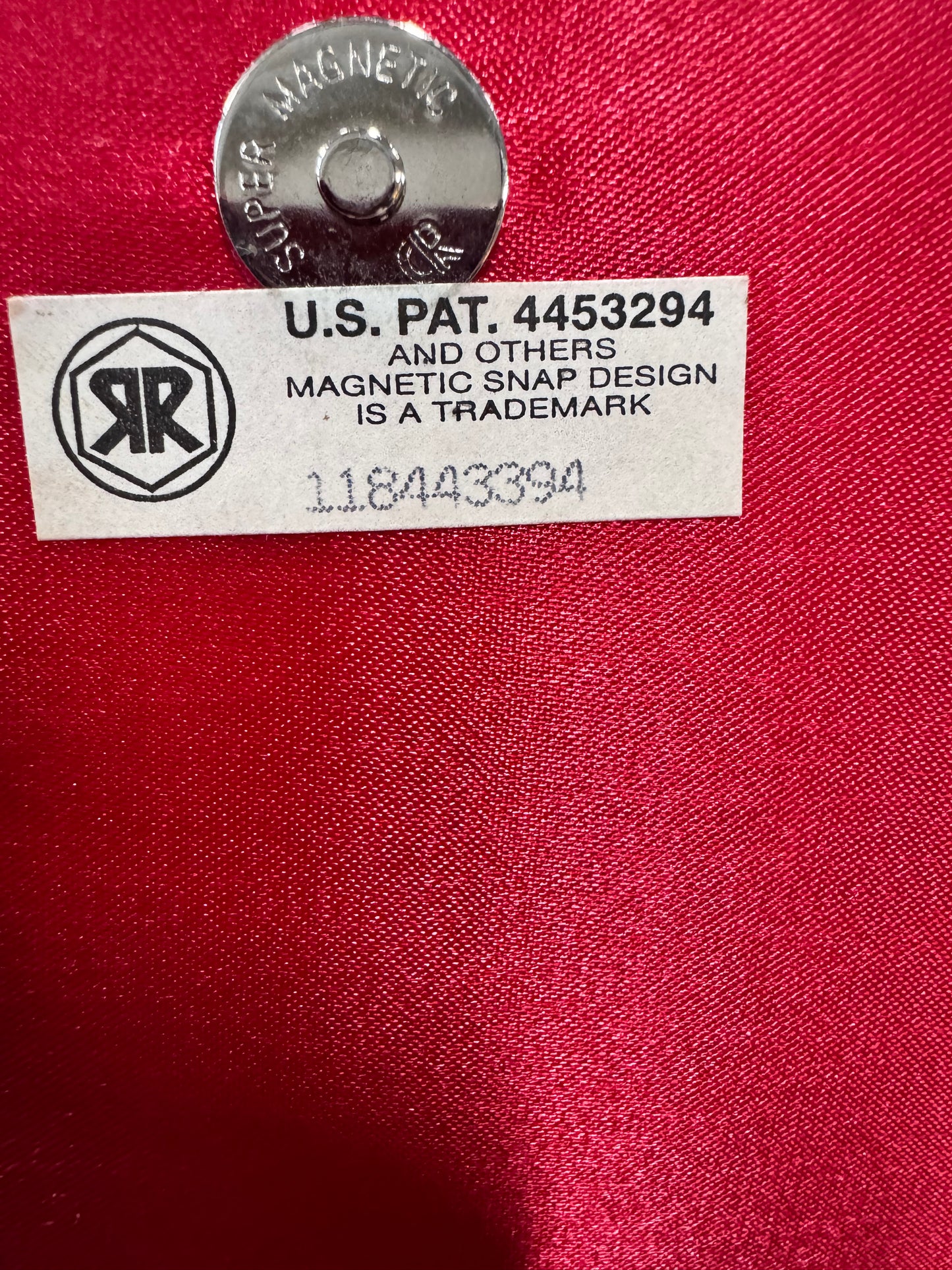 Vintage Beaded Red Satin Evening Bag