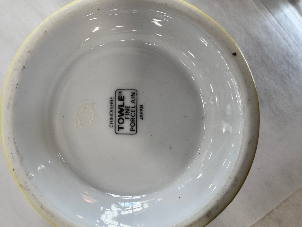 Vintage Chinoiserie Towle Fine Porcelain Cache Pot