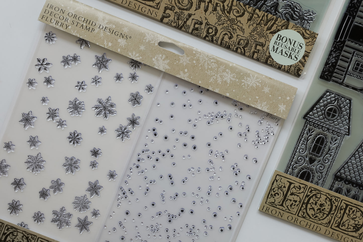 Flurry Stamp 2026 Iron Orchid Designs Holiday Collection