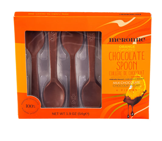 Meronne Orange Flavored Milk Chocolate Spoons