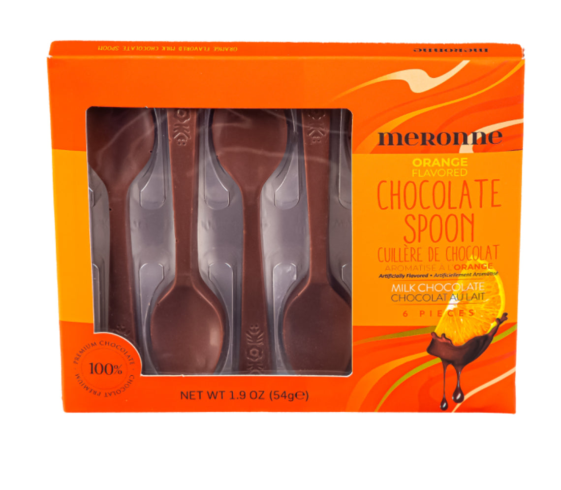 Meronne Orange Flavored Milk Chocolate Spoons