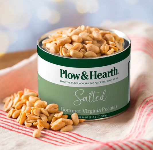 Plow & Hearth Salted Virginia Extra Large Peanuts, 18oz