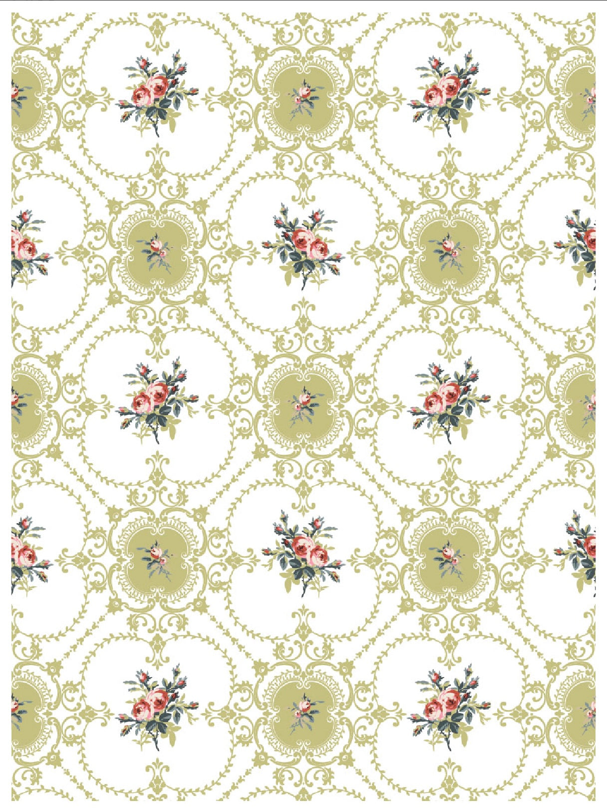 Lattice Rose Iron Orchid Designs Paint Inlay