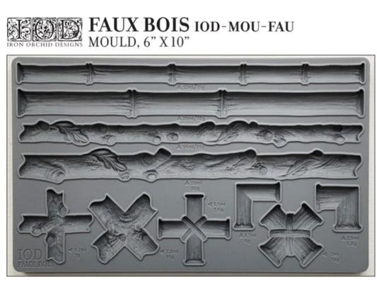 Faux Bois Iron Orchid Designs Mould set