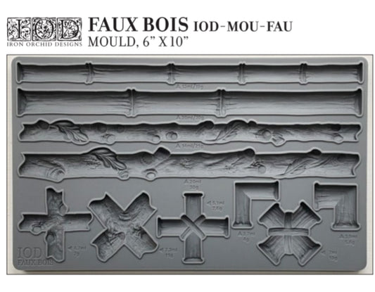Faux Bois Iron Orchid Designs Mould Set