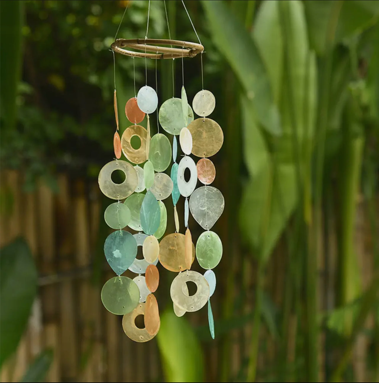 Capiz Shell Wind Chimes Small