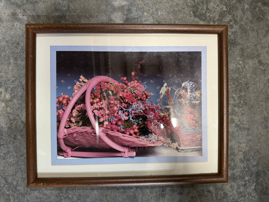 Floral Basket Framed Print