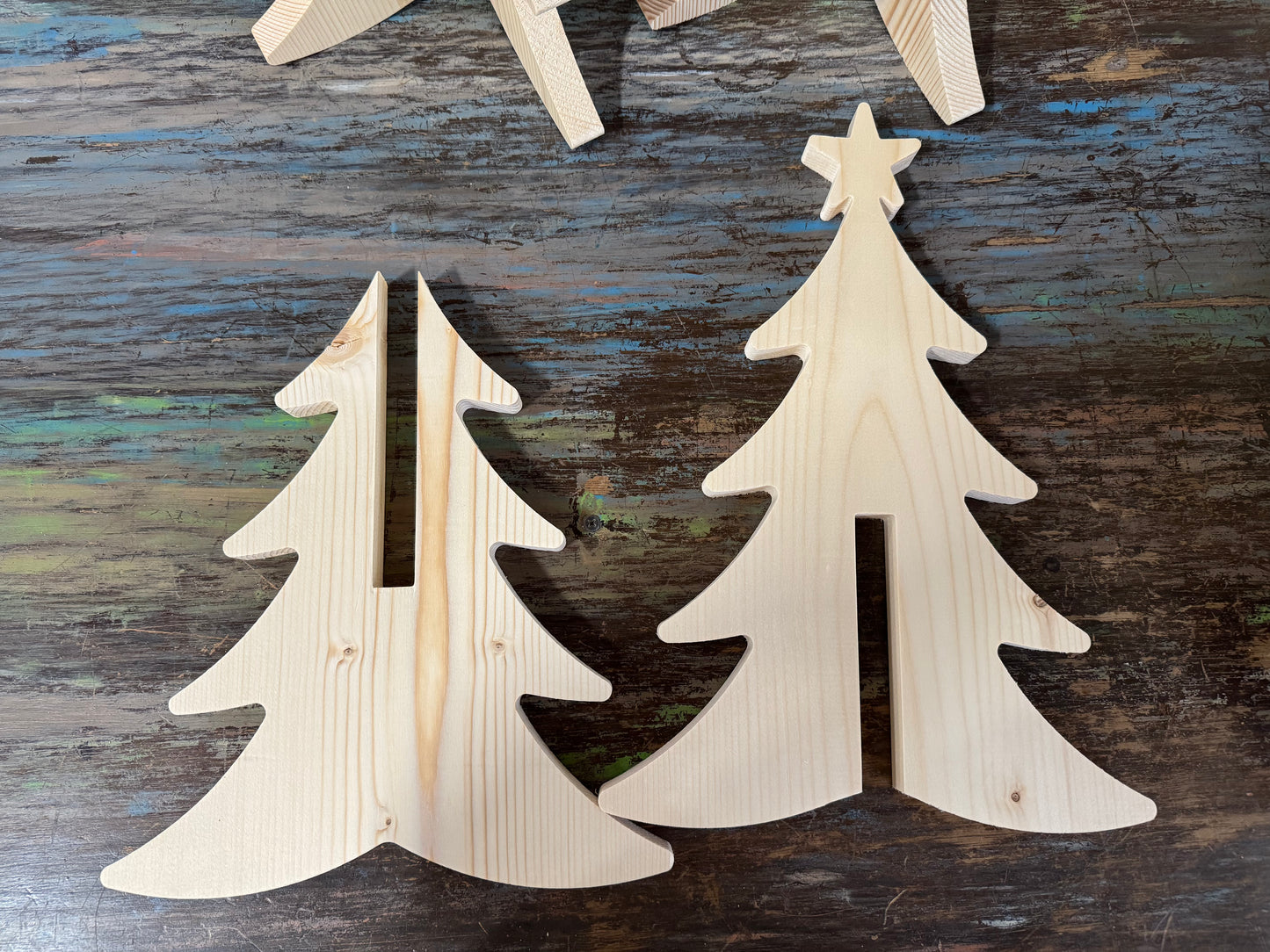 3D Solid Wood Christmas tree blanks