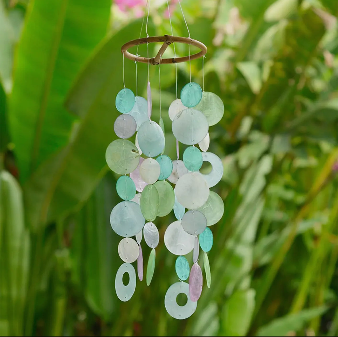 Capiz Shell Wind Chimes Small