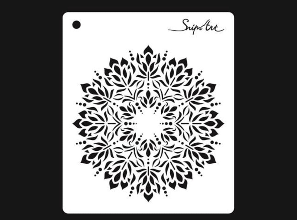 Snipart Stencil Folk Doily