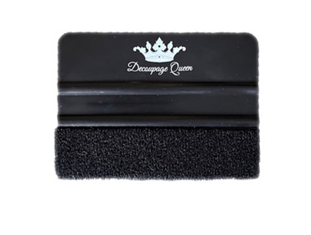 Decoupage Queen Black Felt Edge Scraper Squeegee