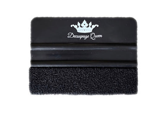 Decoupage Queen Black Felt Edge Scraper Squeegee