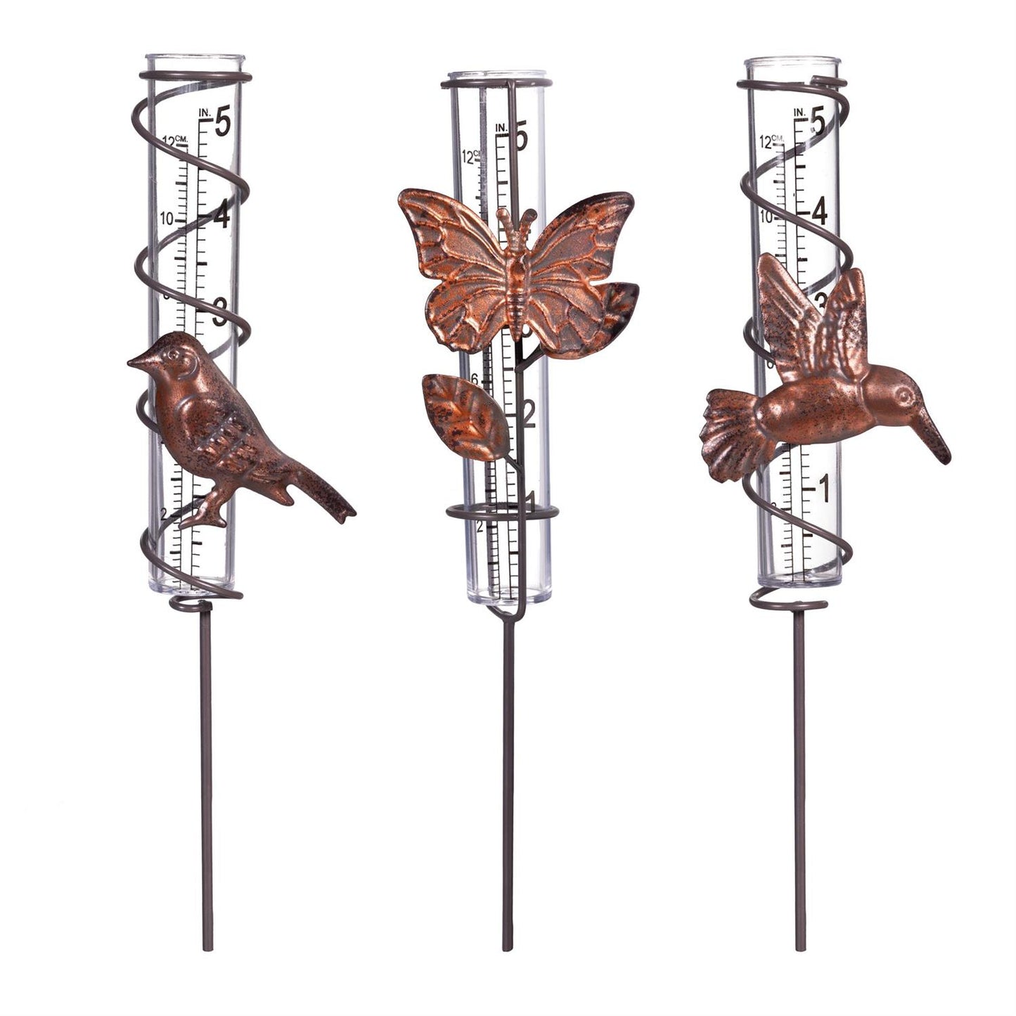 Pollinator Garden Rain Gauge Plant Pick