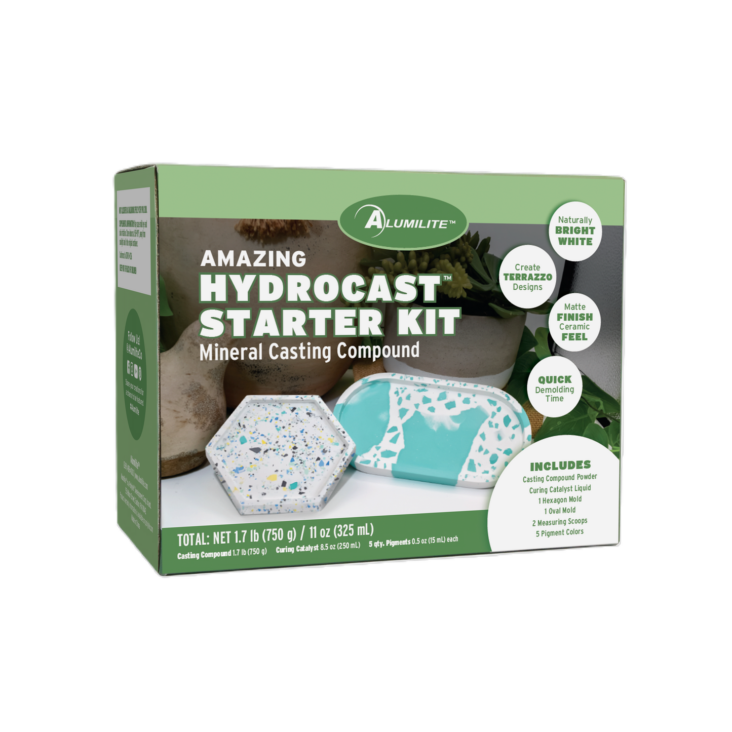 Amazing Hydrocast Starter Kit Mineral Casting Compound