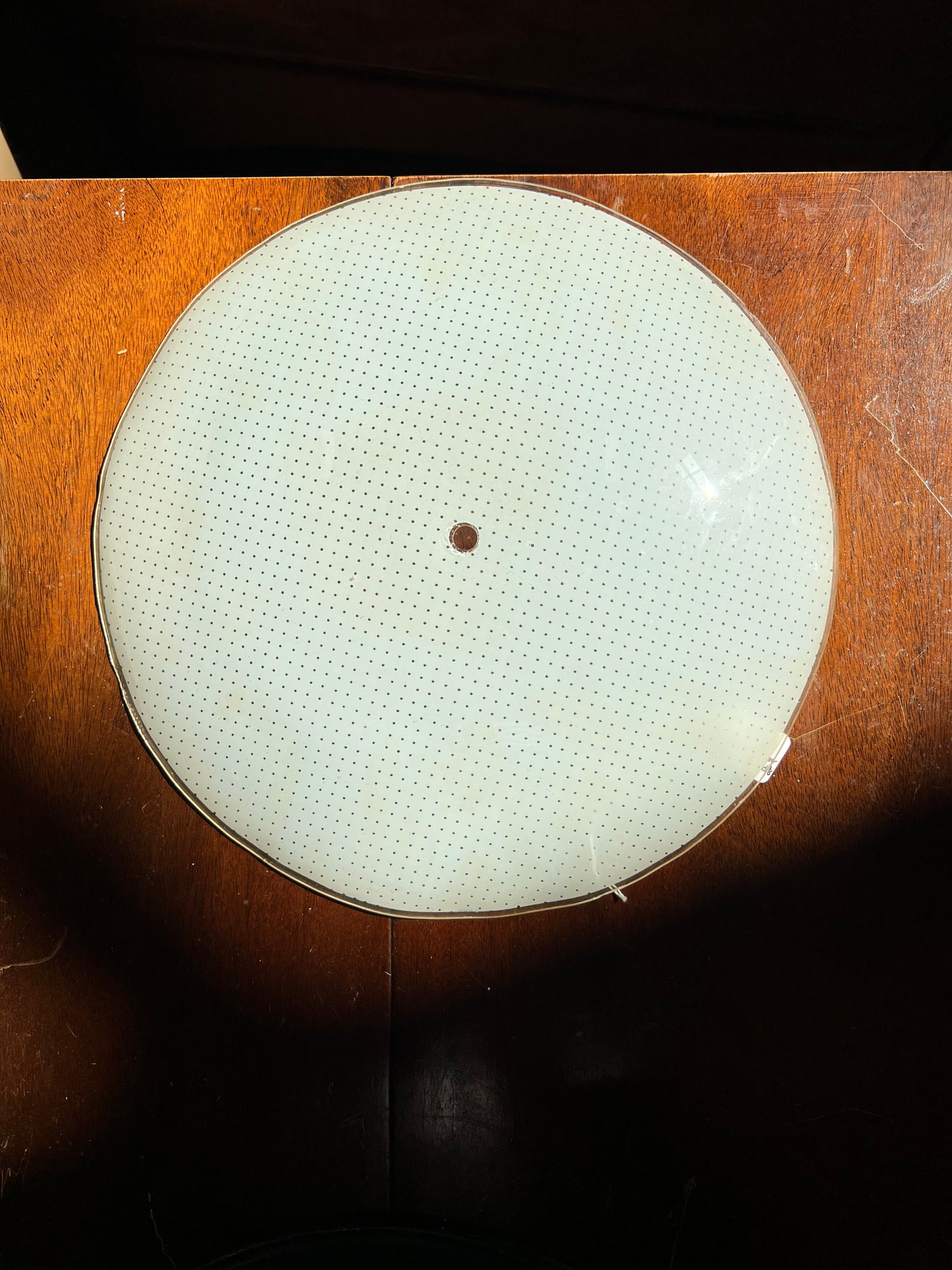 Mid Century Flush Mount Ceiling Light Cover Round with Polka Dots