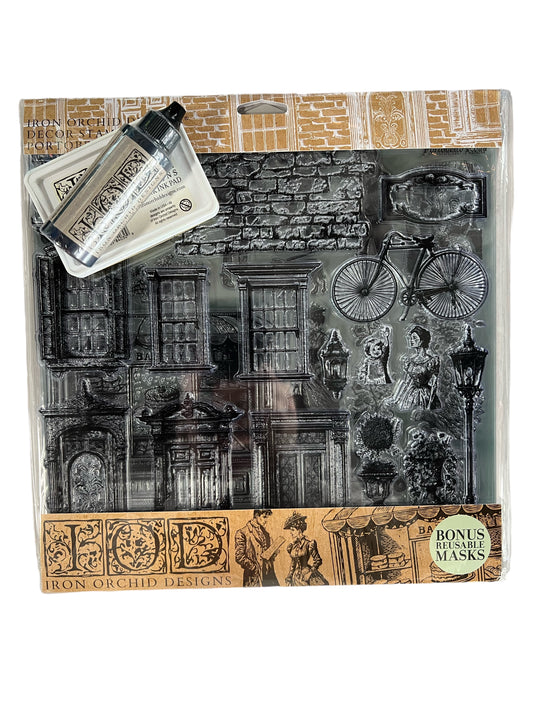 Iron Orchid Designs Portabello Road Stamp Bundle Ink Pad