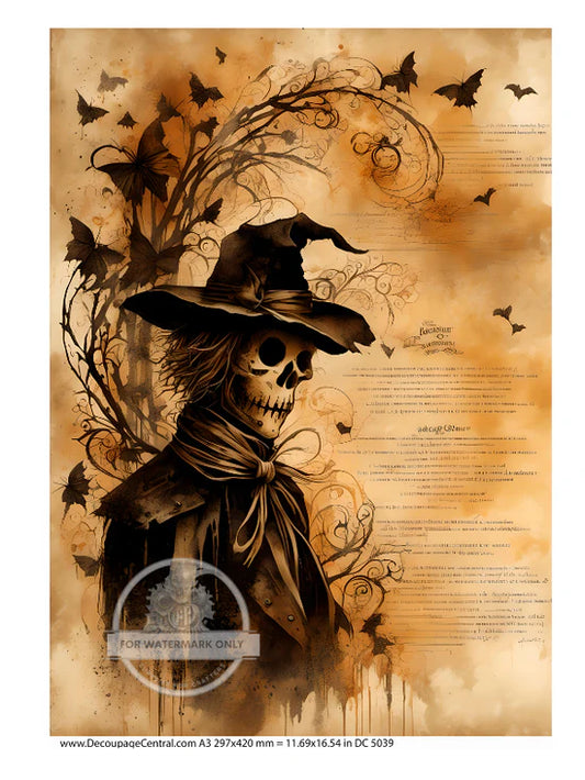 DC 5039 Parchment Scarecrow A3