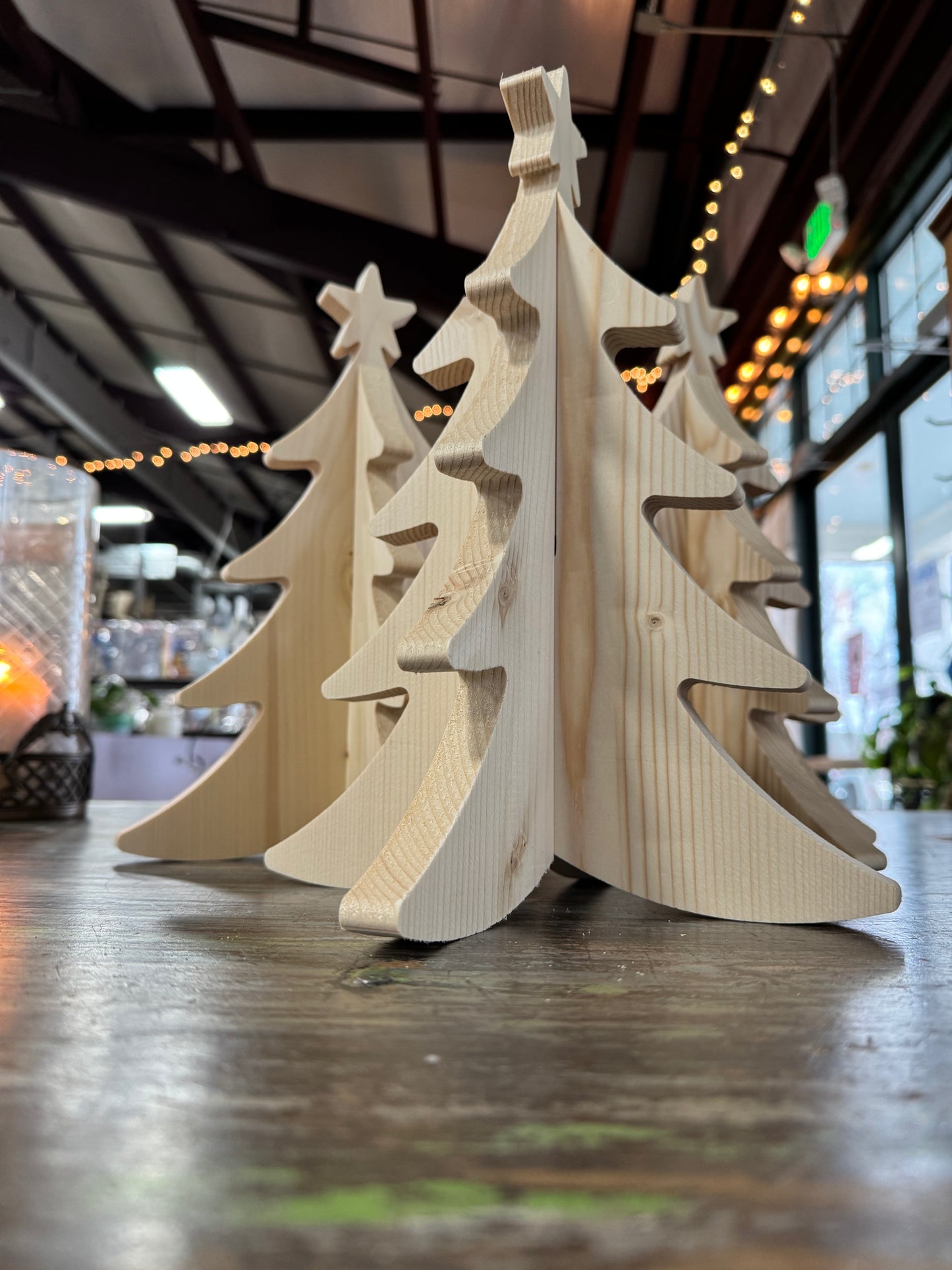 3D Solid Wood Christmas tree blanks
