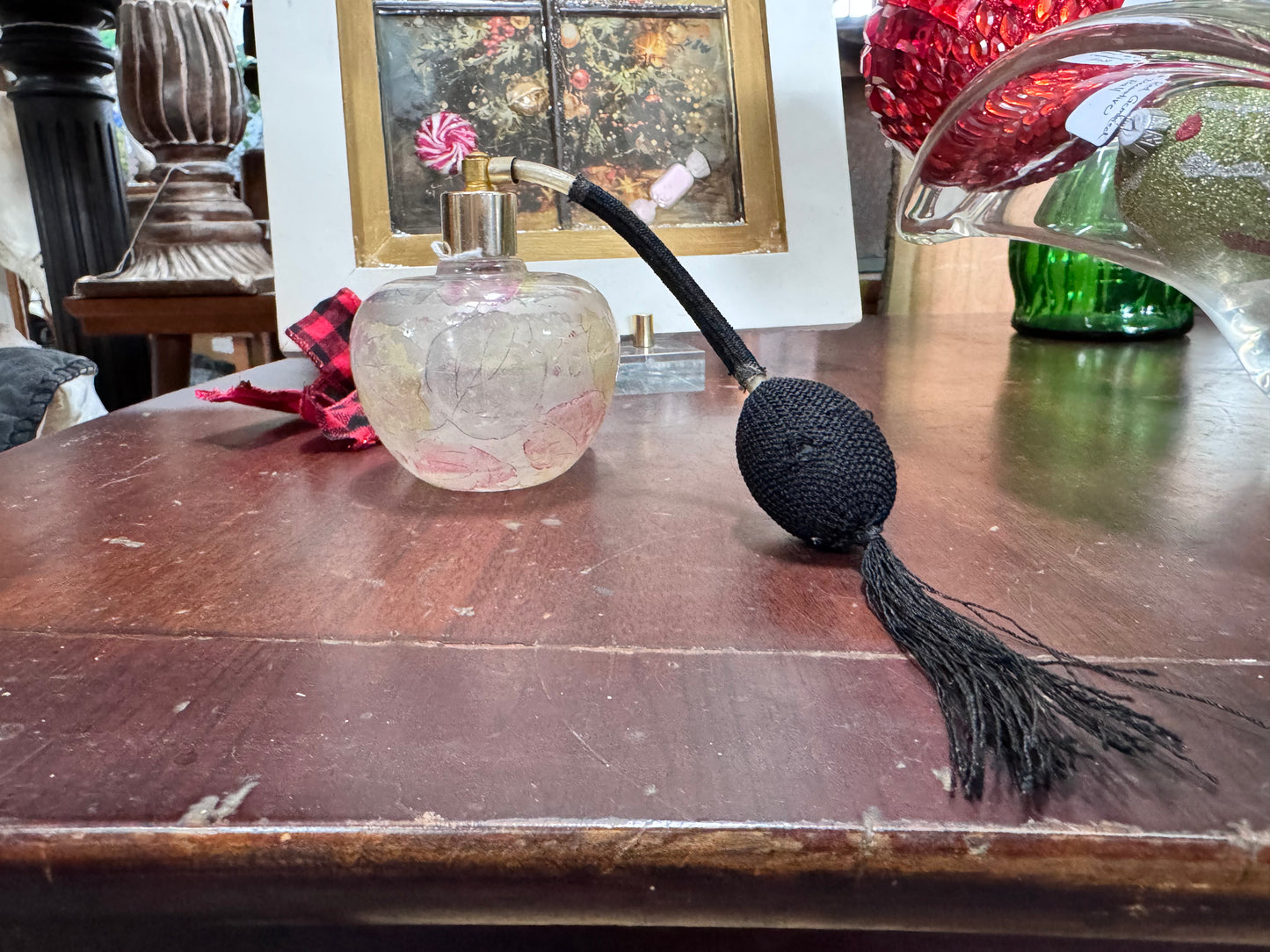 Vintage 1930's Hand Painted Italian Perfume Atomizer