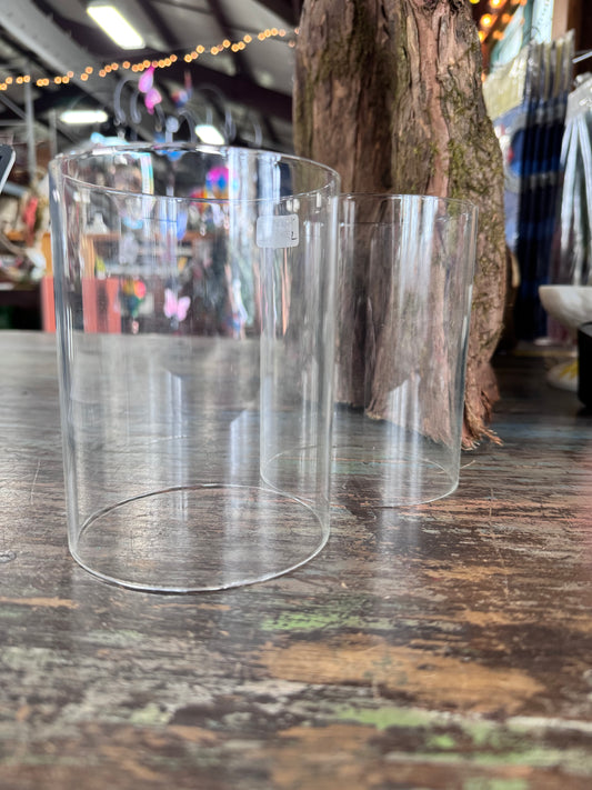 Clear Straight-Side Glass Hurricanes