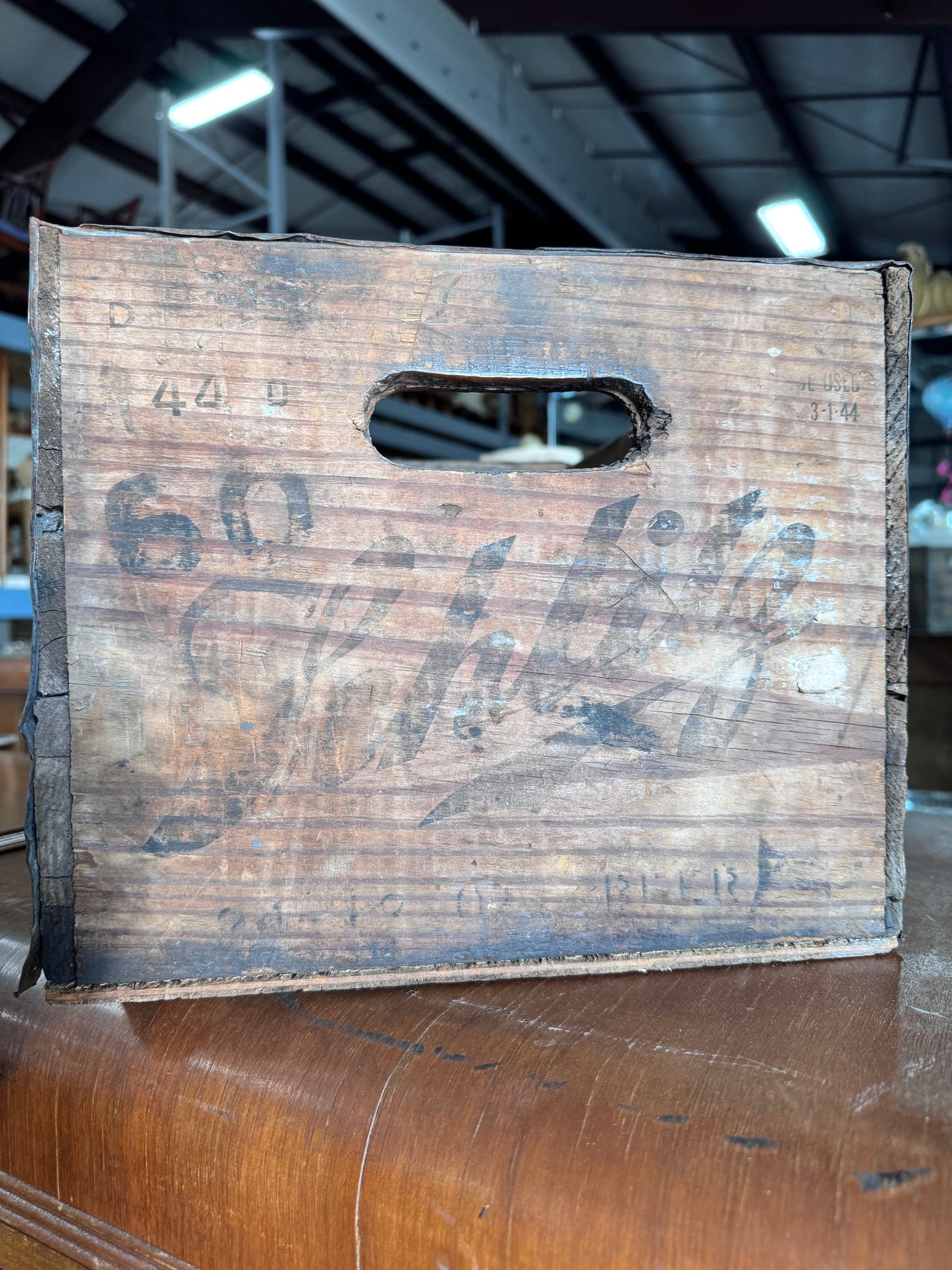 Vintage Wood Schlitz Beer Crate