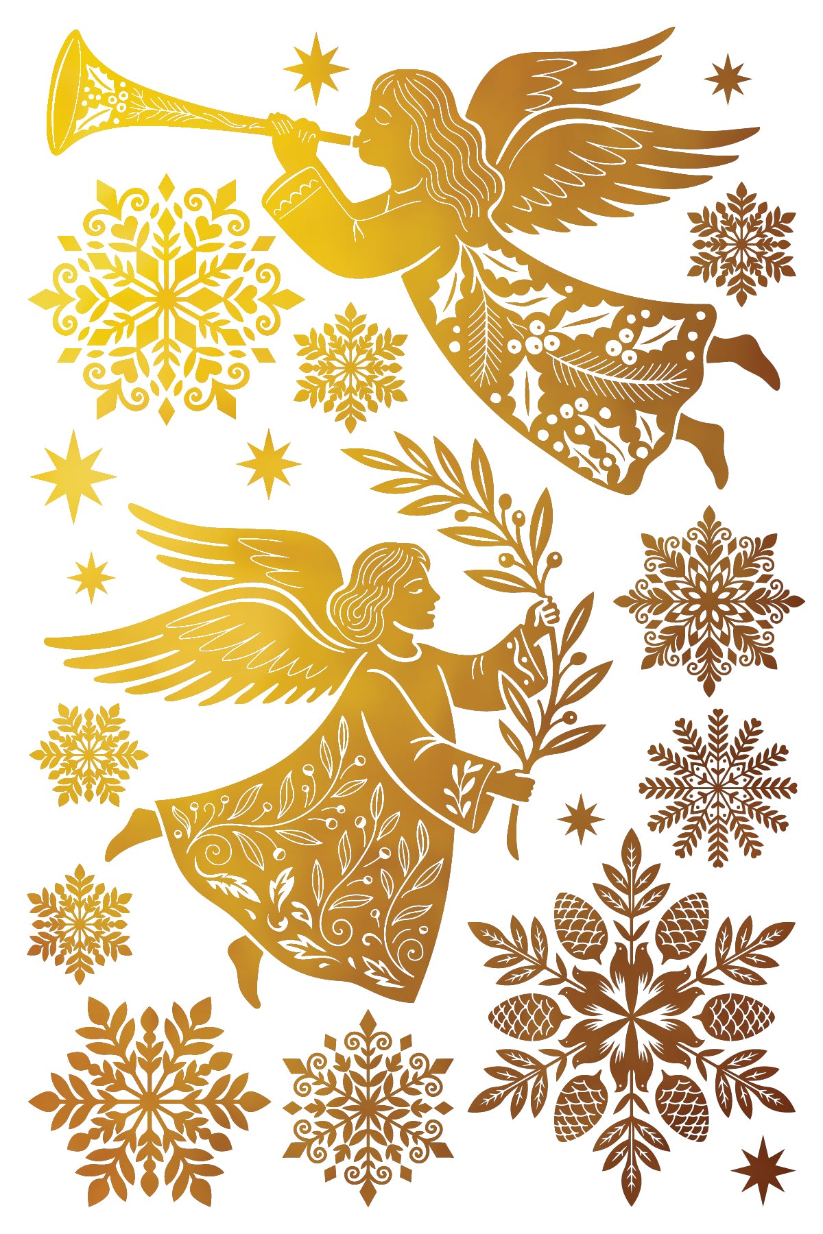 Angels Sing Foil Transfer 2026 Iron Orchid Designs Holiday Collection