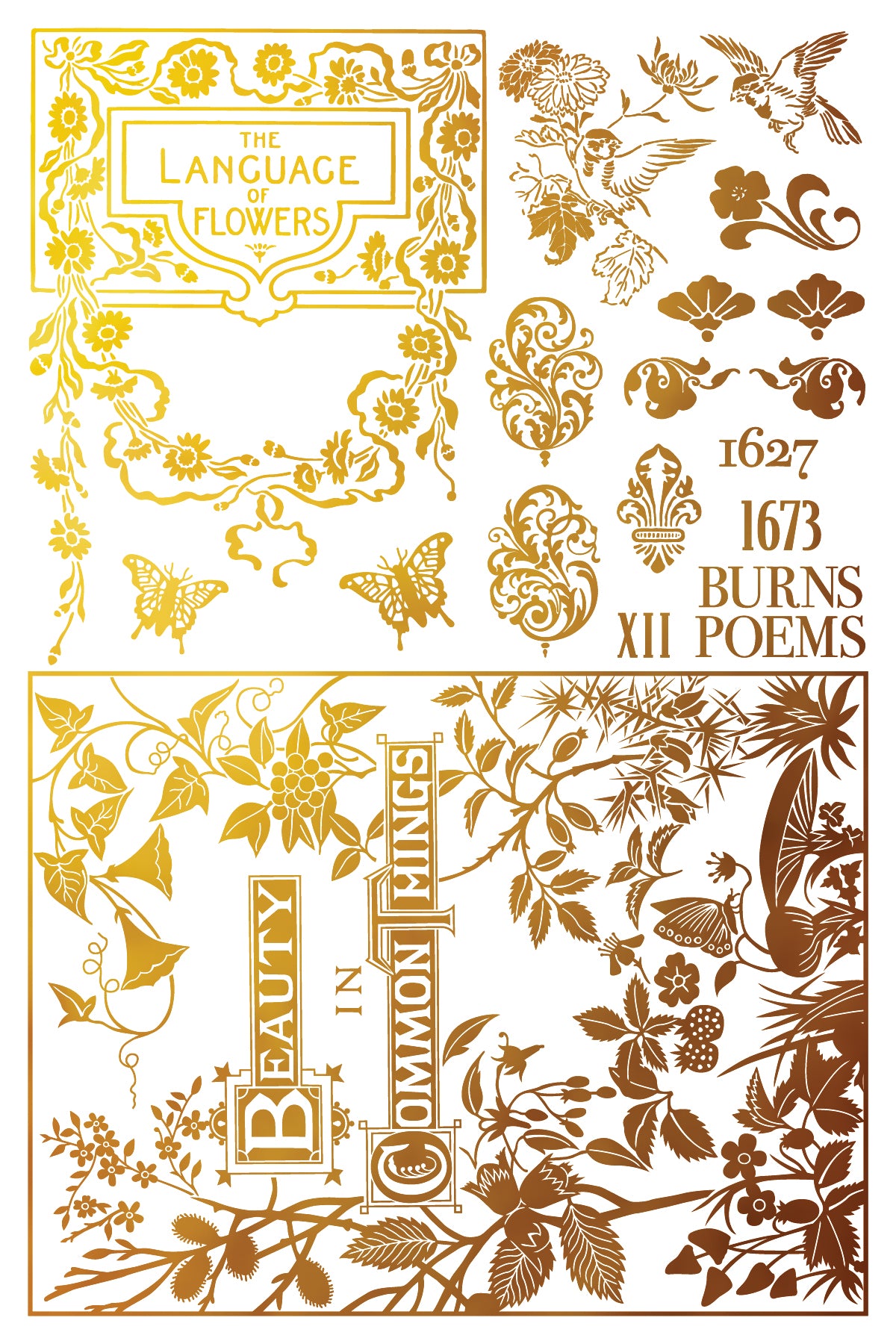 Anthenaeum Iron Orchid Designs Foil Transfer set