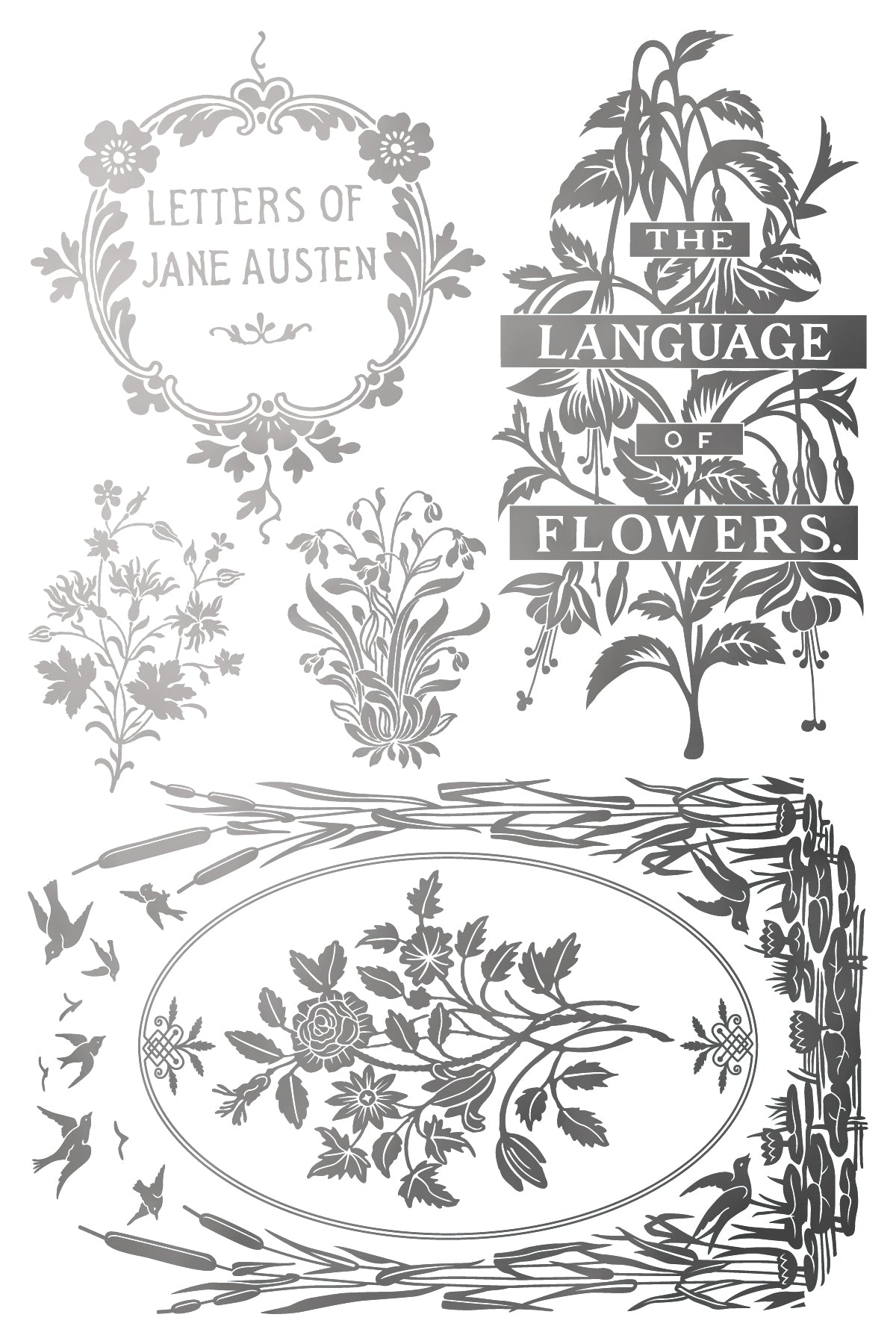 Anthenaeum Iron Orchid Designs Foil Transfer set