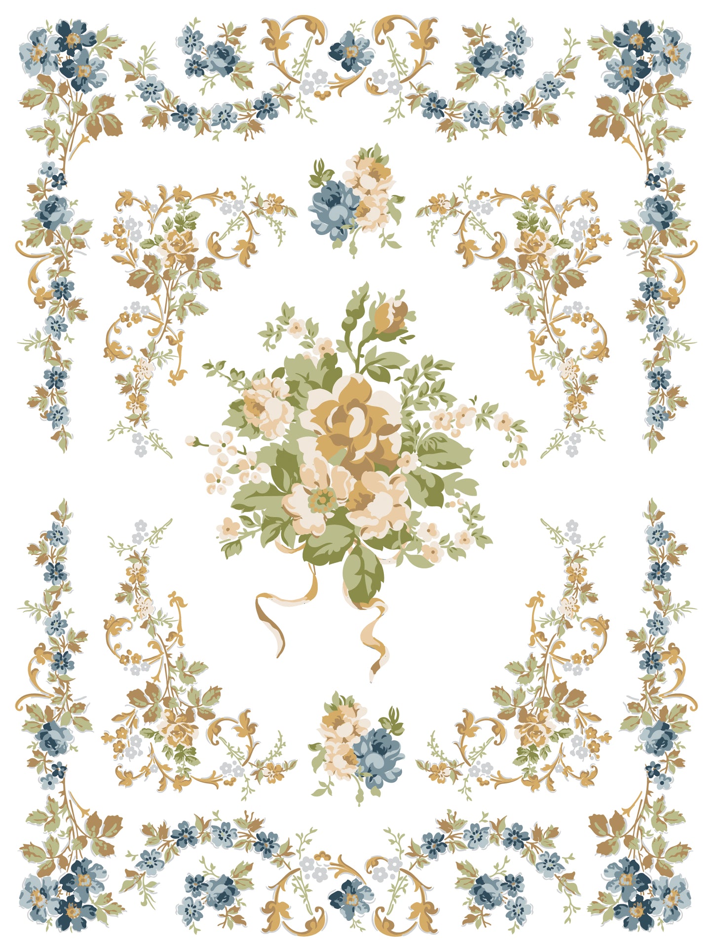 Alfred Peats and Co. Iron Orchid Designs Paint Inlay