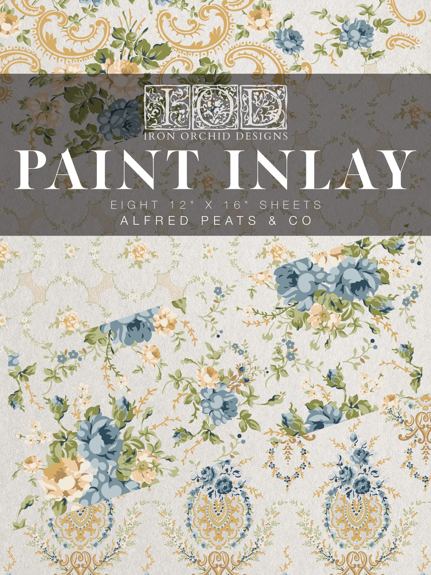 Alfred Peats and Co. Iron Orchid Designs Paint Inlay