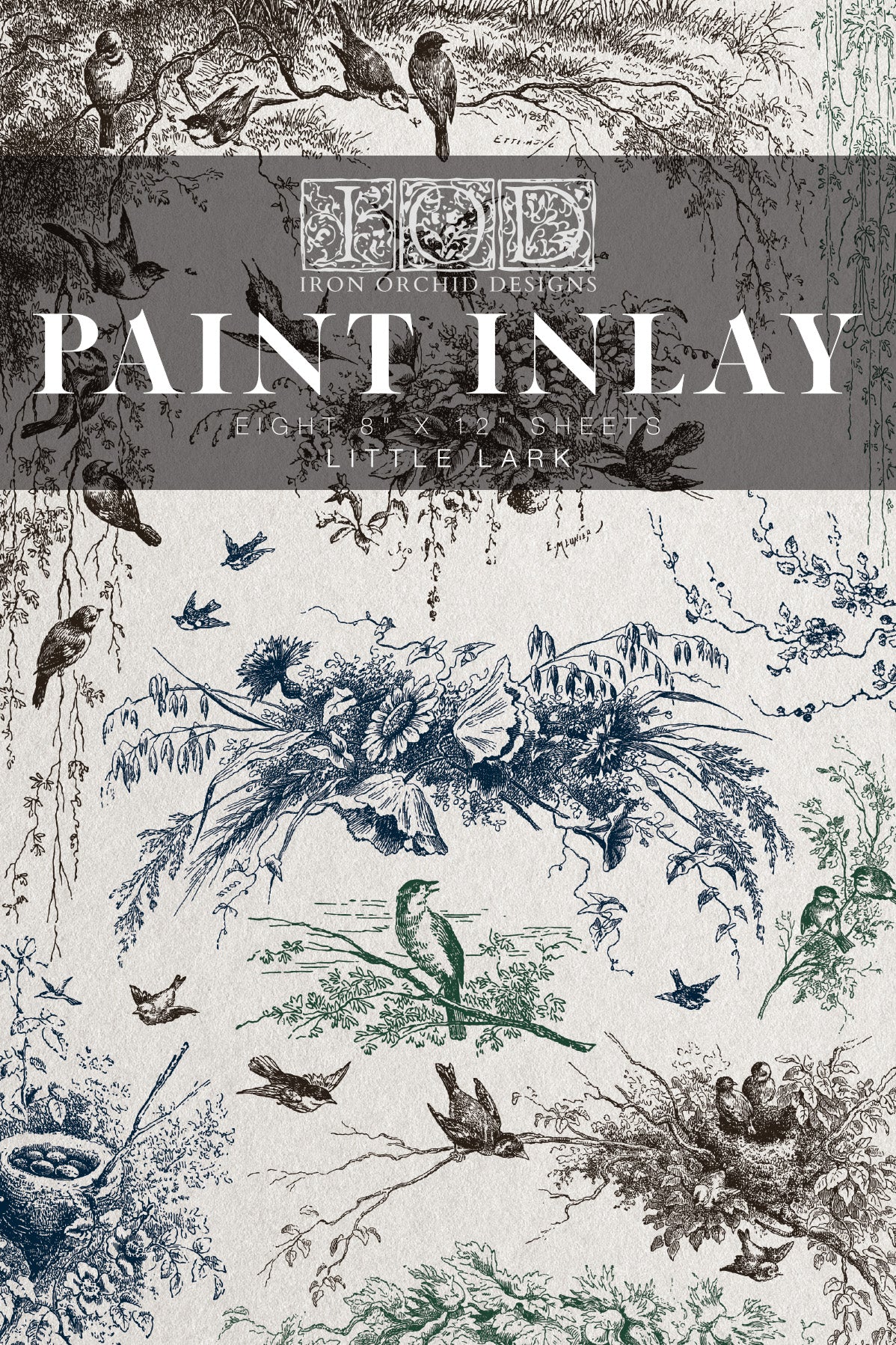 Little Lark Iron Orchid Designs Paint Inlay