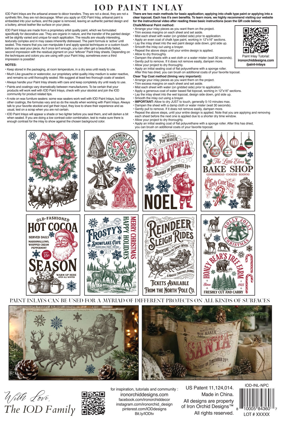 The North Pole Paint Inlay 2026 Iron Orchid Designs Holiday Collection