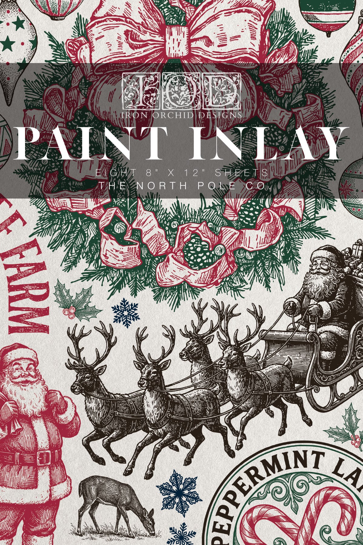 The North Pole Paint Inlay 2026 Iron Orchid Designs Holiday Collection