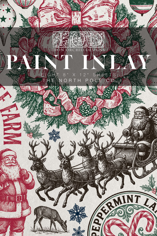 The North Pole Paint Inlay 2026 Iron Orchid Designs Holiday Collection