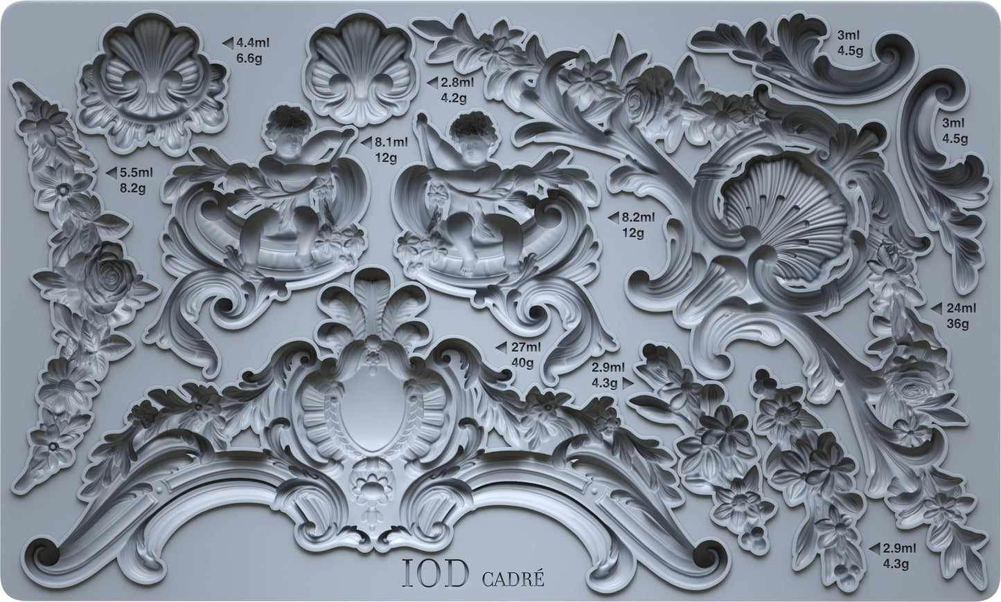 Cadre Iron Orchid Designs Mould Set