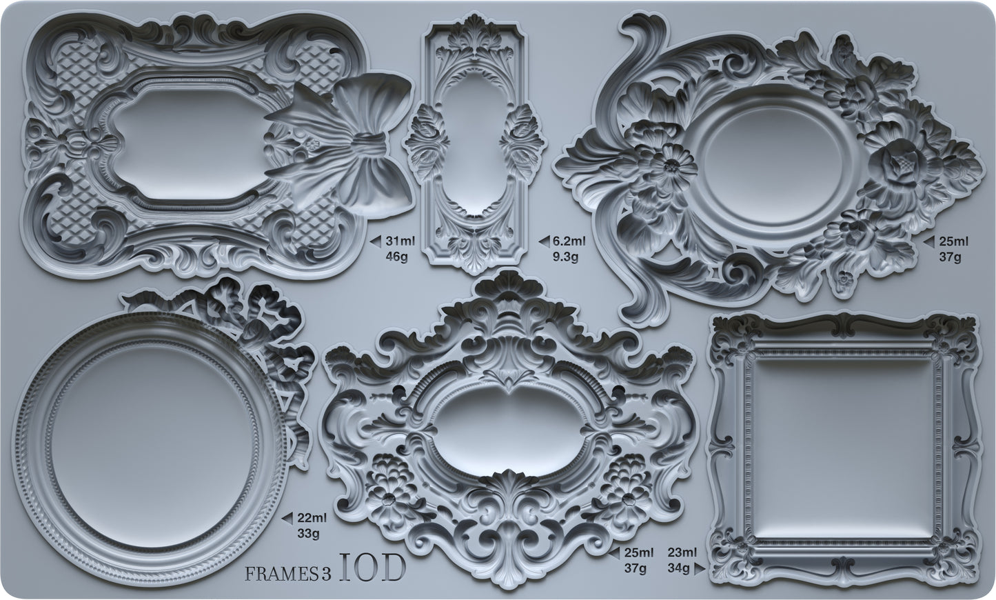 Frames 3 Iron Orchid Designs Mould Set