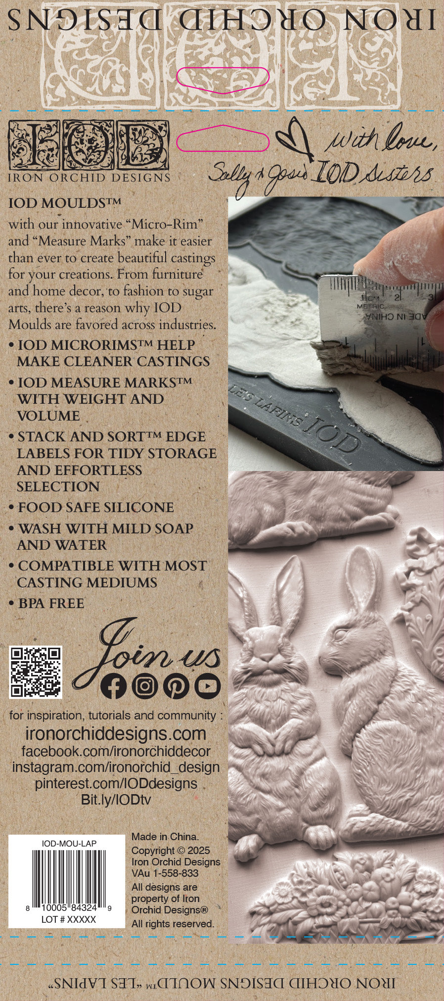 Les Lapins Mould Iron Orchid Designs 2026 Spring Collection