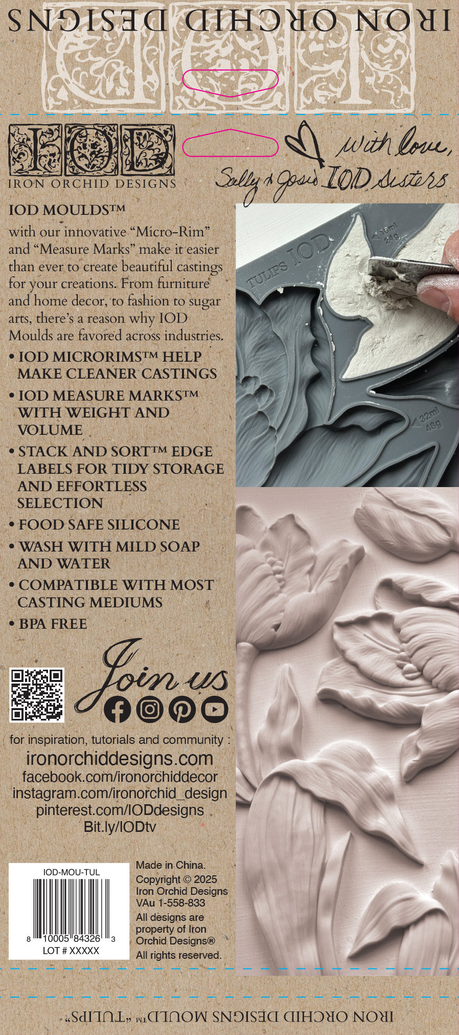 Tulips Mould Iron Orchid Designs 2026 Spring Collection