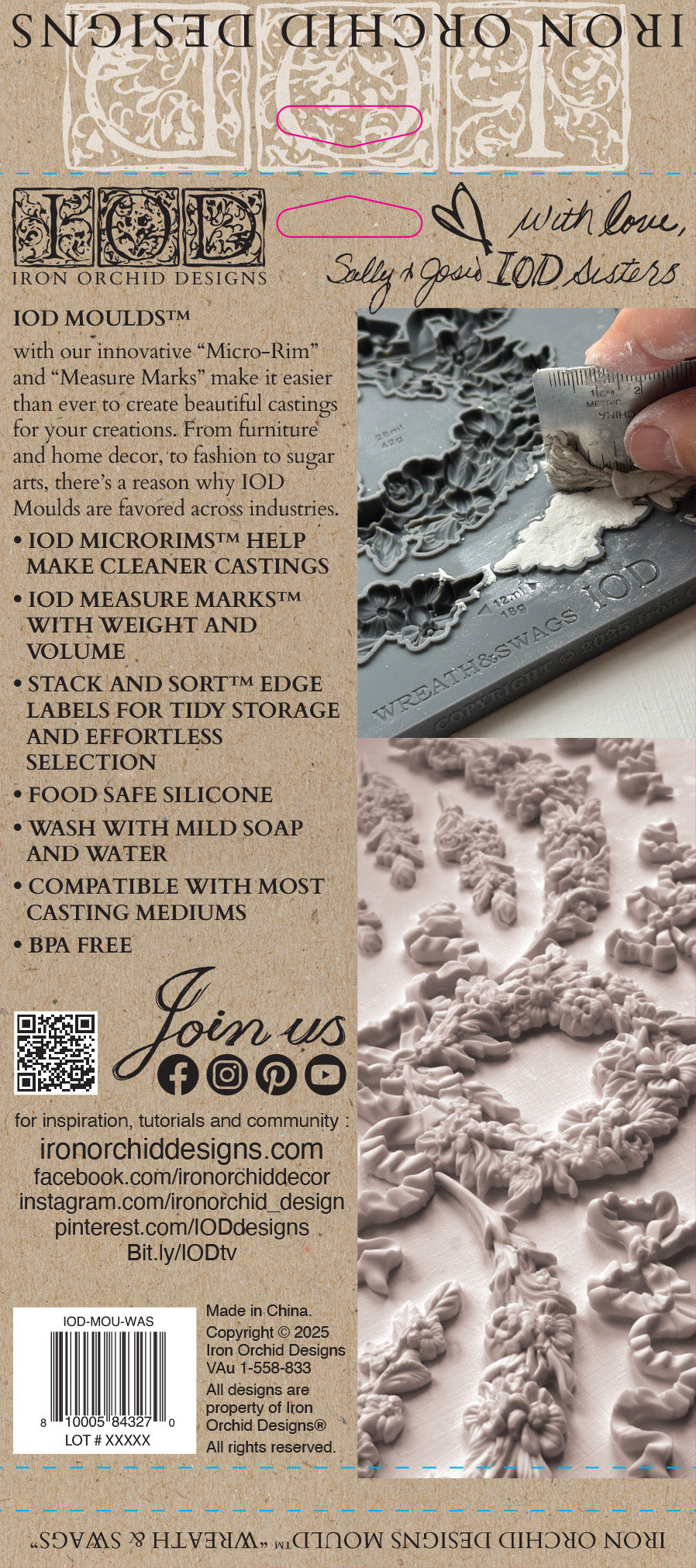 Wreath & Swags Mould Iron Orchid Designs 2026 Spring Collection