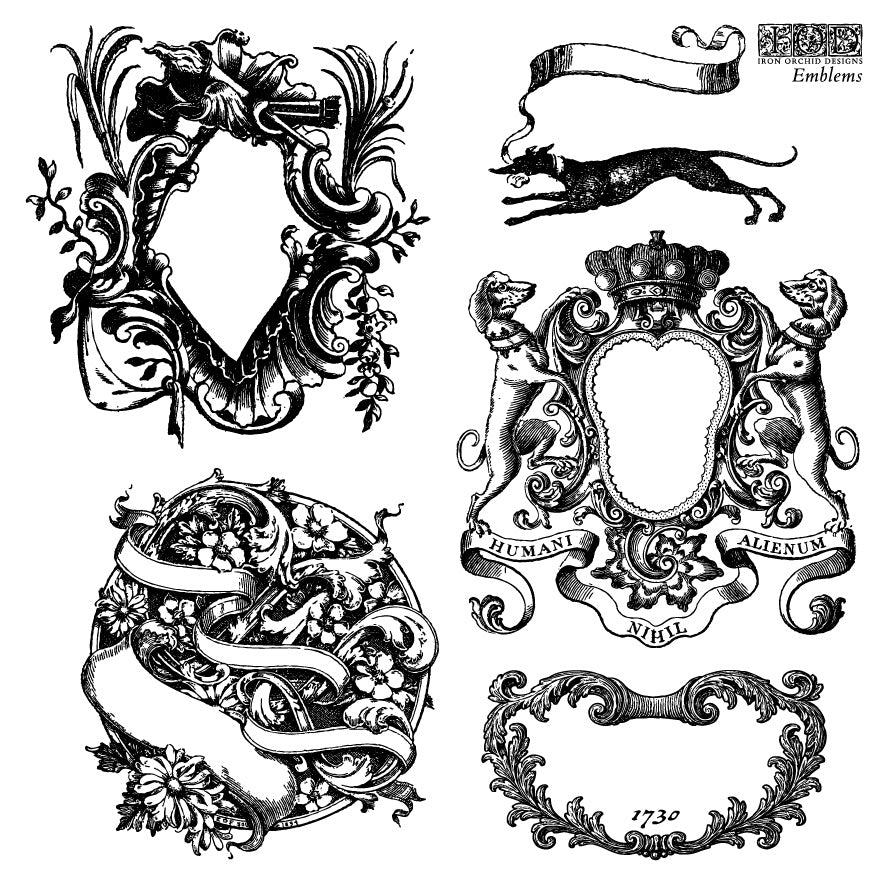Emblems Stamp Set Iron Orchid Designs 2026 Spring Collection