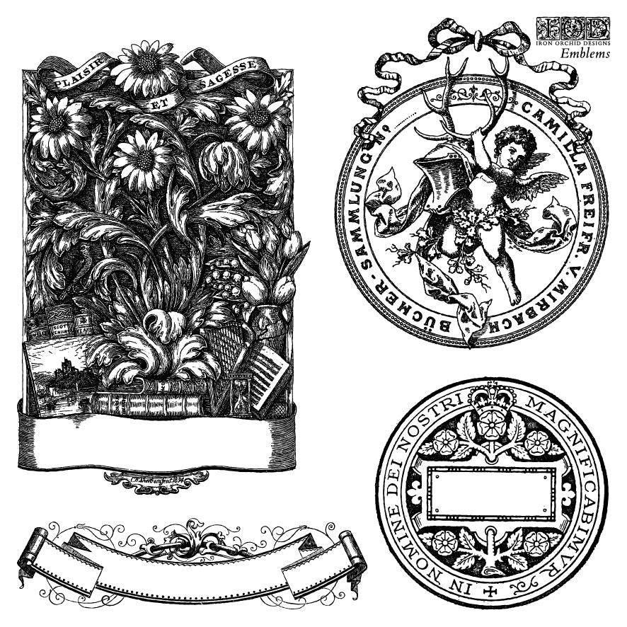 Emblems Stamp Set Iron Orchid Designs 2026 Spring Collection