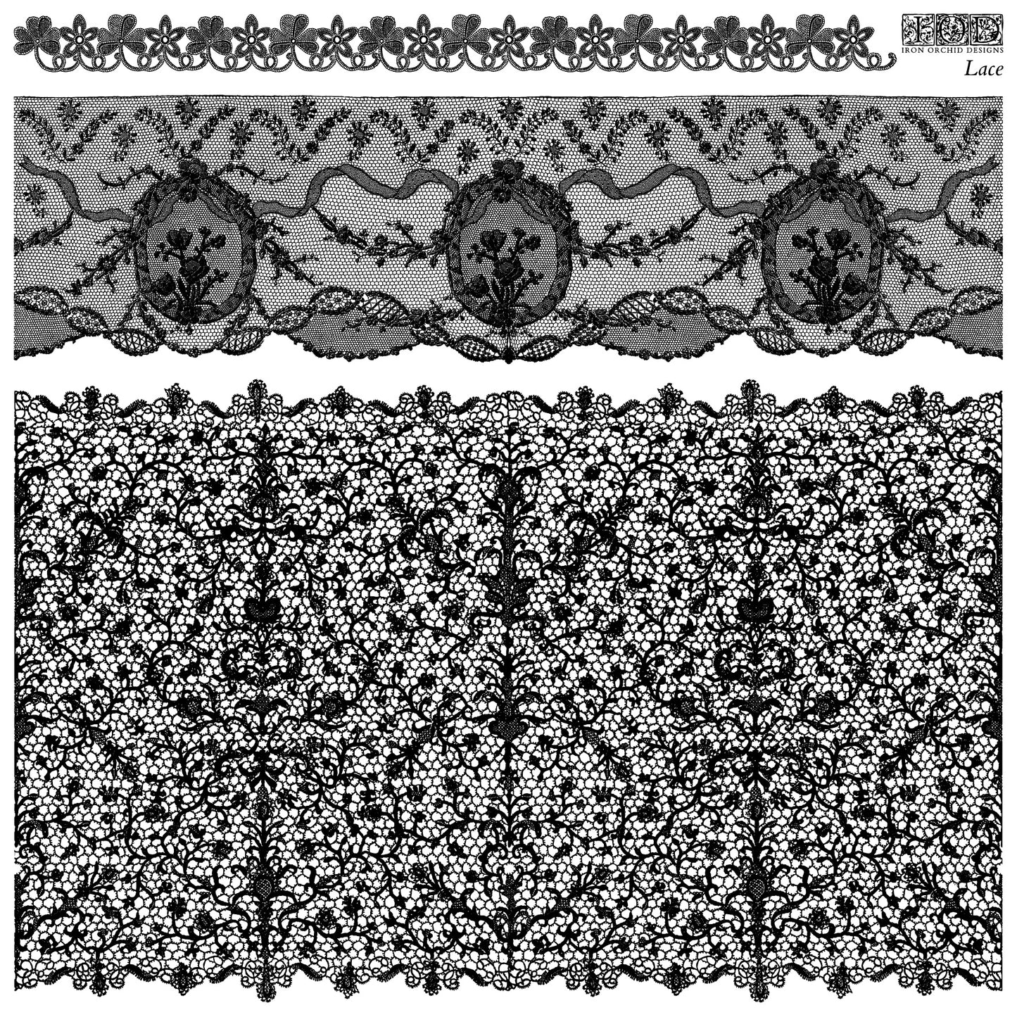 Lace Stamp Set Iron Orchid Designs 2026 Spring Collection